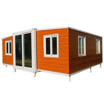 Structure en acier détachable facile pliable mobile villa préfabriquée maison évolutive 3 chambres avec cuisine