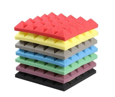 Panneaux acoustiques d'isolation acoustique pour immeubles de bureaux à haute densité et en forme de pyramide 3D