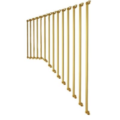 Bardage en aluminium pour appartement moderne personnalisé Balustrade en fer forgé Barrières d'escalier