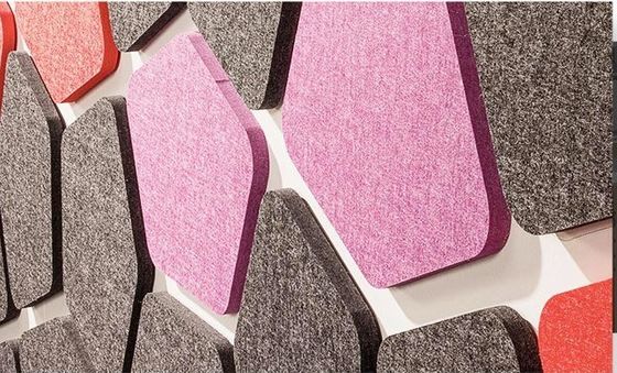 Panneau acoustique insonorisé en 100% fibre de feutre polyester pour la personnalisation de salles de gym