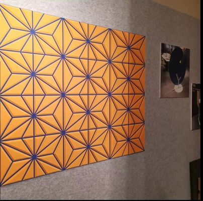 Panneau acoustique insonorisé en 100% fibre de feutre polyester pour la personnalisation de salles de gym