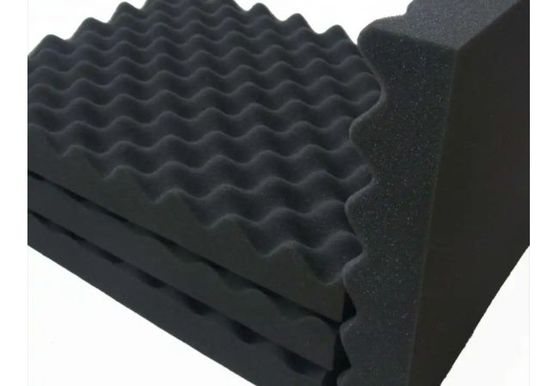 Panneau acoustique en fibres de polyester insonorisé blanc et noir pour absorption sonore de bureau