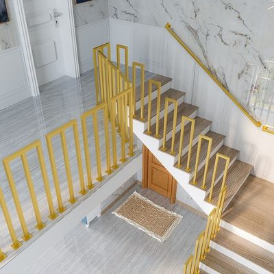 Manche en acier inoxydable pour décoration d'escalier intérieur pour fixation de murs dans un appartement