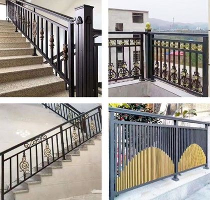 Bardage d'escalier en aluminium pour balcon extérieur pour installation murale dans les appartements