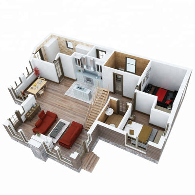 Container plat préfabriqué, villa moderne et évolutive, design contemporain