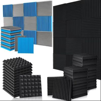 Panneaux en mousse acoustique à rainure triangulaire à haute densité de conception moderne pour l'isolation acoustique