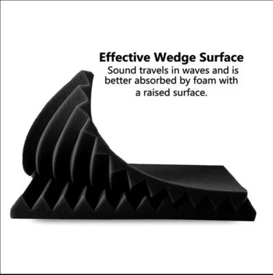Panneaux en mousse acoustique à rainure triangulaire à haute densité de conception moderne pour l'isolation acoustique