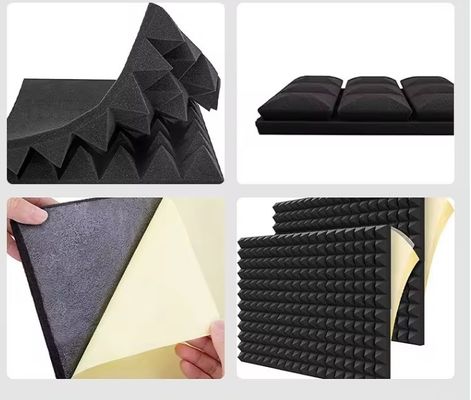 Panneaux en mousse acoustique à rainure triangulaire à haute densité de conception moderne pour l'isolation acoustique