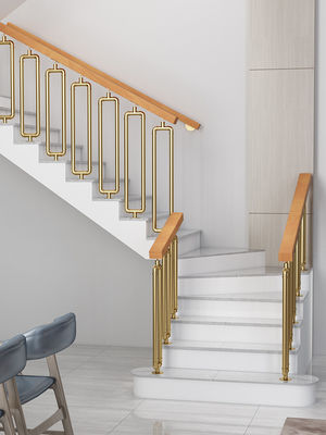 Meilleur design d'escalier de balcon en fer forgé en verre pour le montage de murs d'appartement
