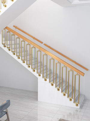 Meilleur design d'escalier de balcon en fer forgé en verre pour le montage de murs d'appartement