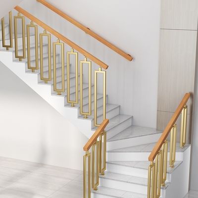 Meilleur design d'escalier de balcon en fer forgé en verre pour le montage de murs d'appartement