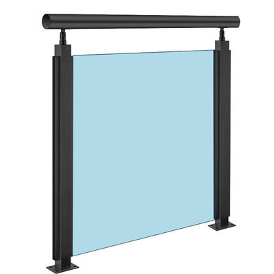 Style de design moderne Escalier monté sur le mur Barrière en verre trempé avec baluster de poste