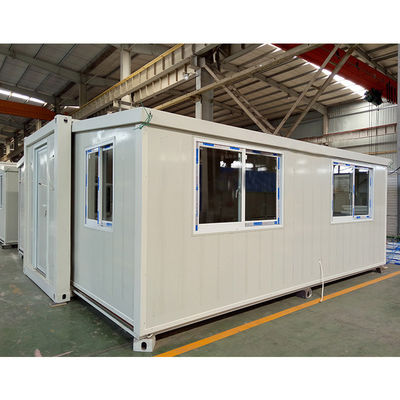 Container extérieur à plat maison préfabriquée en acier léger panneau sandwich maison modulaire