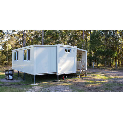 Container extérieur à plat maison préfabriquée en acier léger panneau sandwich maison modulaire