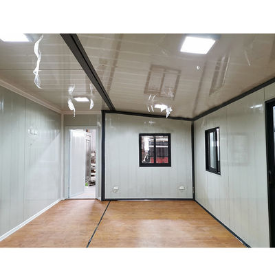 Container extérieur à plat maison préfabriquée en acier léger panneau sandwich maison modulaire
