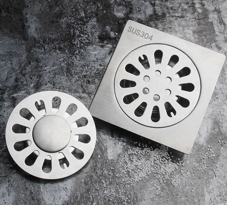 Drain de salle de bain et de cuisine en acier inoxydable 304 avec un design contemporain