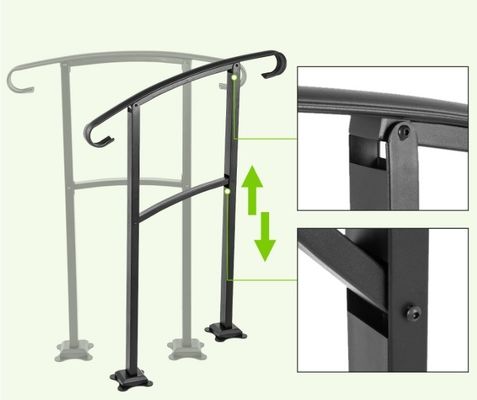 Le porte-clés de la clôture d'escalier en acier pour balustrades de balcon d'appartement moderne