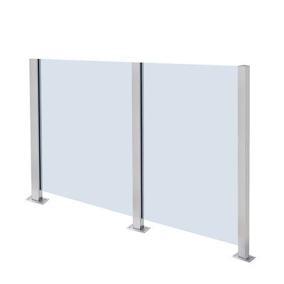 Réglisse en verre en acier inoxydable 304 de style moderne montée sur le mur pour les escaliers