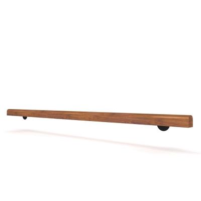 Bardage en bois monté sur le mur pour balustrade moderne dans un immeuble de bureaux