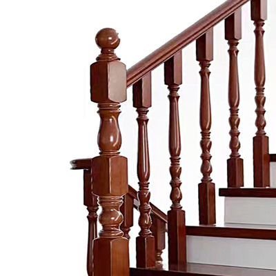 Étagère en bois décorative de bâtiment de bureaux moderne avec balustrade et broches