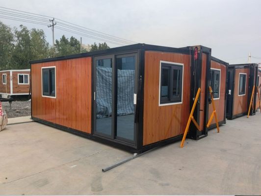 Container en acier de style chinois avec salle de bains 20 pieds portable pliable extensible