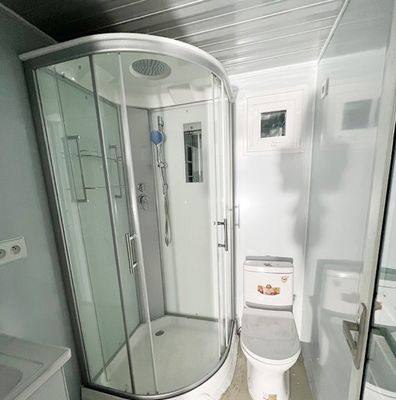 Container pliable élargi 20 pieds / 40 pieds 2 chambres à coucher Villa préfabriquée avec couleur personnalisée