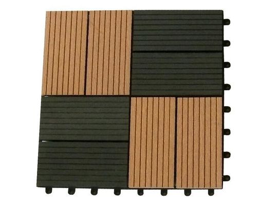 Planchers en bois-plastique de bricolage extérieur de haute durabilité pour les projets de cour moderne