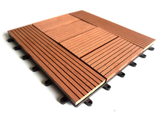Planchers en bois-plastique de bricolage extérieur de haute durabilité pour les projets de cour moderne