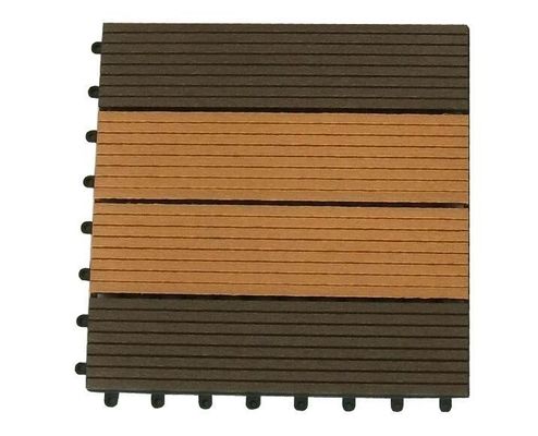 Planchers en bois-plastique de bricolage extérieur de haute durabilité pour les projets de cour moderne