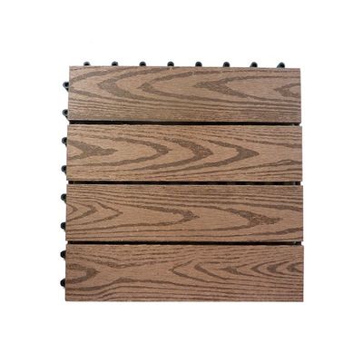 Planchers en bois-plastique de bricolage extérieur de haute durabilité pour les projets de cour moderne