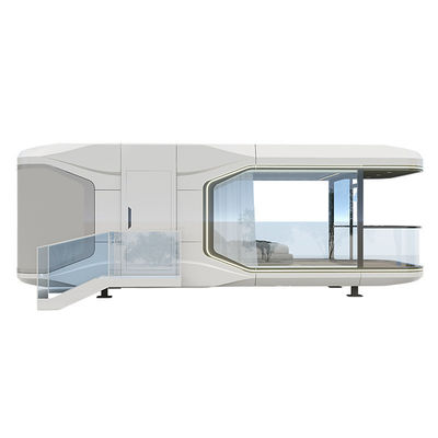 Chambres préfabriquées portables pour hôtel cadre en acier moderne capsule spatiale hôtel vacances