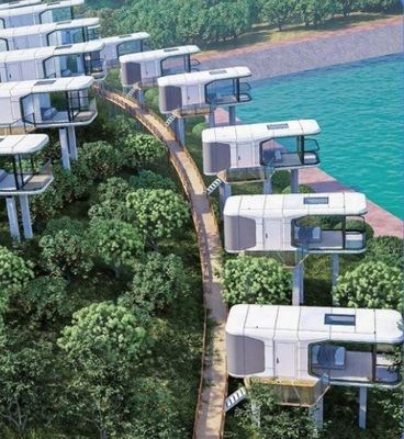 App Control Hôtel Capsule de l'espace maison avec combinaison thermique et système électrique