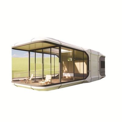 Maison de ferme mobile de design en acier modulaire portable de luxe maison en capsule