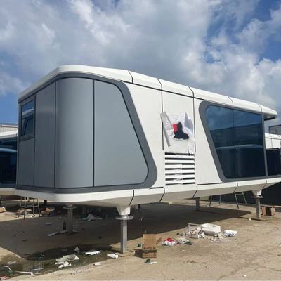 Capsule spatiale modulaire maison pour hôtel et villa de luxe préfabriqué style de conception postmoderne