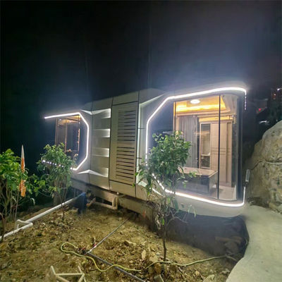 Capsule spatiale modulaire maison pour hôtel et villa de luxe préfabriqué style de conception postmoderne