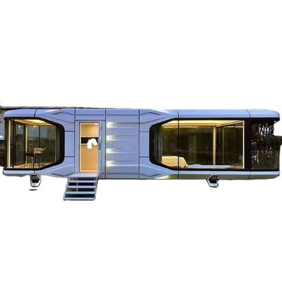 Maison de ferme autonome maison capsule préfabriquée en alliage d'aluminium de luxe avec contrôle vocal