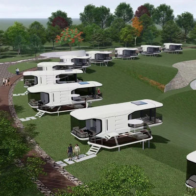 Container Houses Capsule de bureau mobile personnalisable pour le travail en plein air et les hôtels