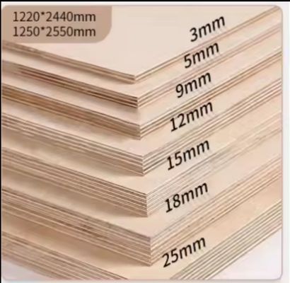 Plywood laminé en mélamine 3mm-21mm pour la décoration d'hôtel