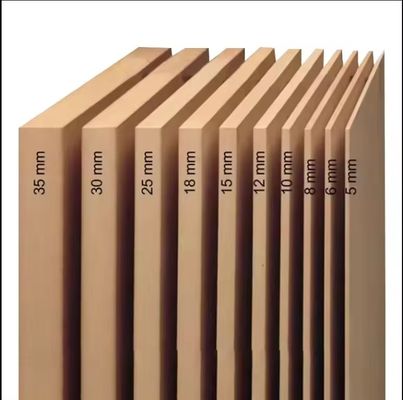 Normes d'émission de formaldéhyde E1 Carton MDF en bois laminé en mélamine blanche