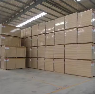 Normes d'émission de formaldéhyde E1 Carton MDF en bois laminé en mélamine blanche