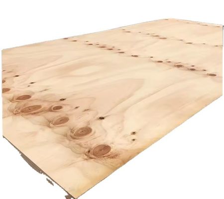 E1 18 mm 3/4 feuille de contreplaqué de pin à double face décorative pour toiture et mur extérieur