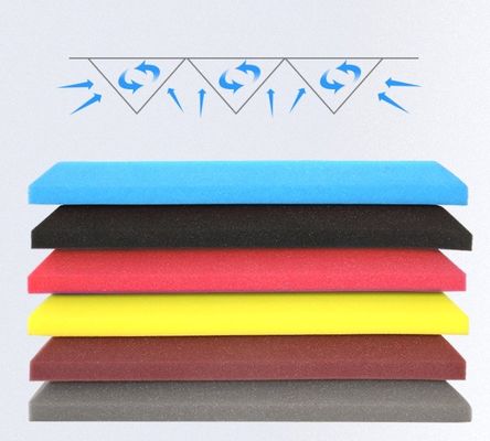 Panneau mural acoustique couleur personnalisé pour le cinéma d'absorption sonore en mousse de salle de studio