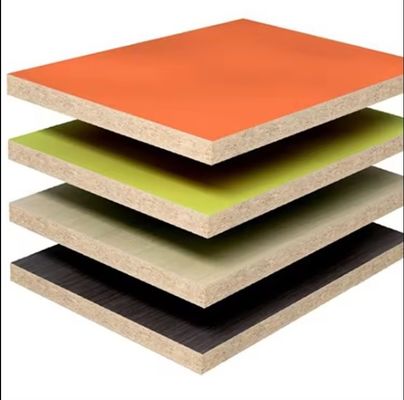 1220x2440 mm Plaque de contreplaqué blanche laminée non métallique mélamine MDF pour meubles d'appartement
