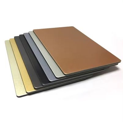 Panneau composite ignifuge en alliage d'aluminium 3 mm 4 mm 5 mm extérieur en PE/PVDF ACP