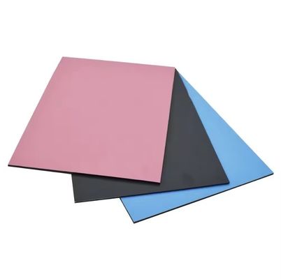 Panneau composite ignifuge en alliage d'aluminium 3 mm 4 mm 5 mm extérieur en PE/PVDF ACP
